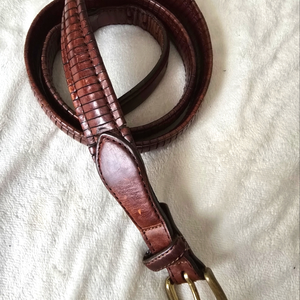 Brighton Brown Leather Design Belt - Picture 5 of 9